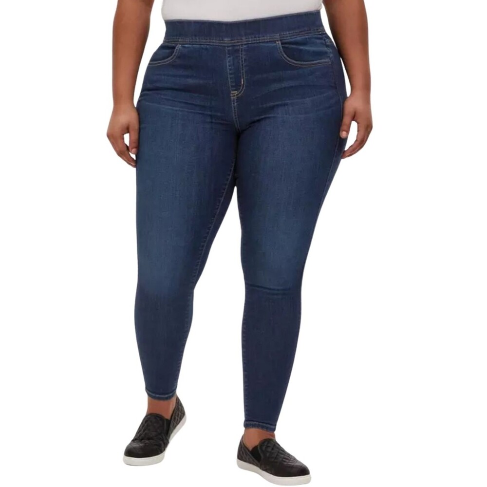 Torrid 3 Short 3S Feel The Fit Lean Jeans Super Soft Pull-On Comfy Sexy Br-3111